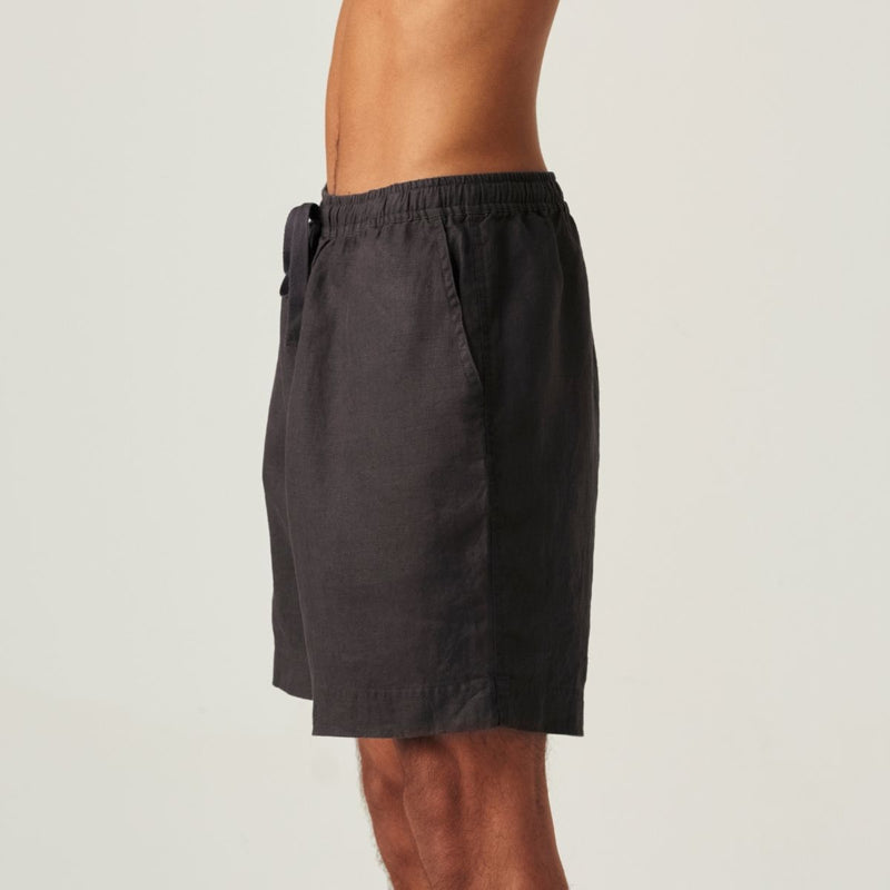 100% Linen Shorts in Kohl - Mens