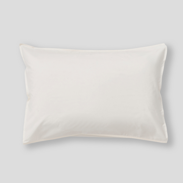 Organic Cotton Percale Pillowslip set (of two) in Milk