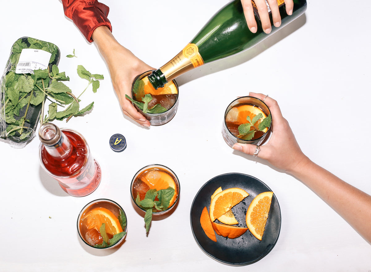 A Summer Cocktail: Aperol, Ginger & Mint Spritz