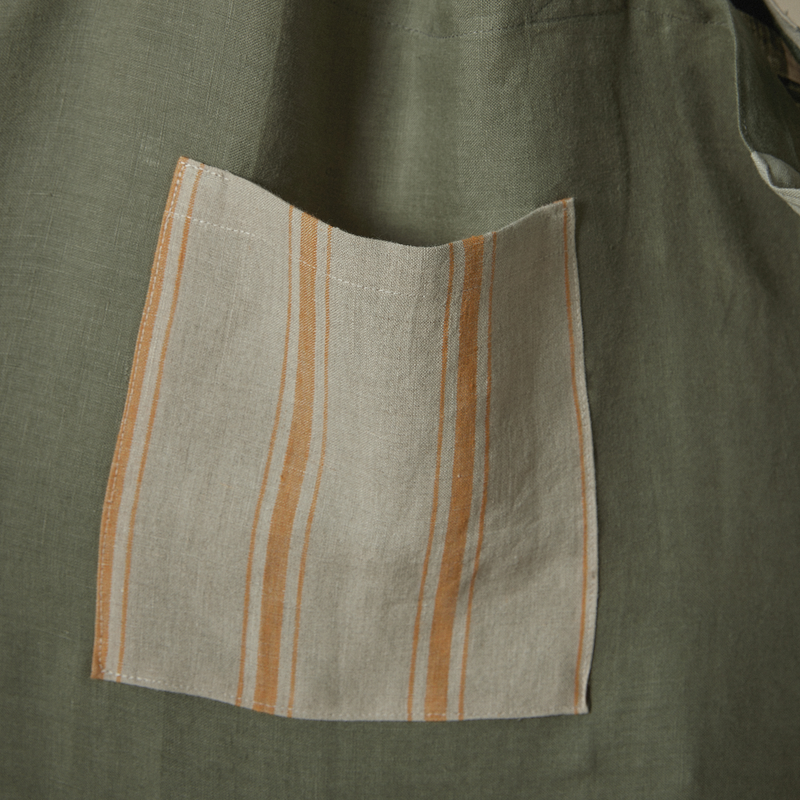 Atelier Patchwork Tote Bag in Khaki & Pine Gingham