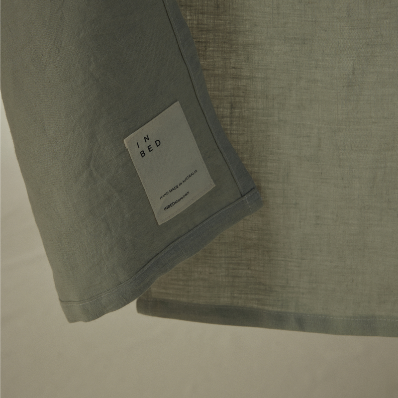 Atelier Noren Curtain in Khaki & Stone