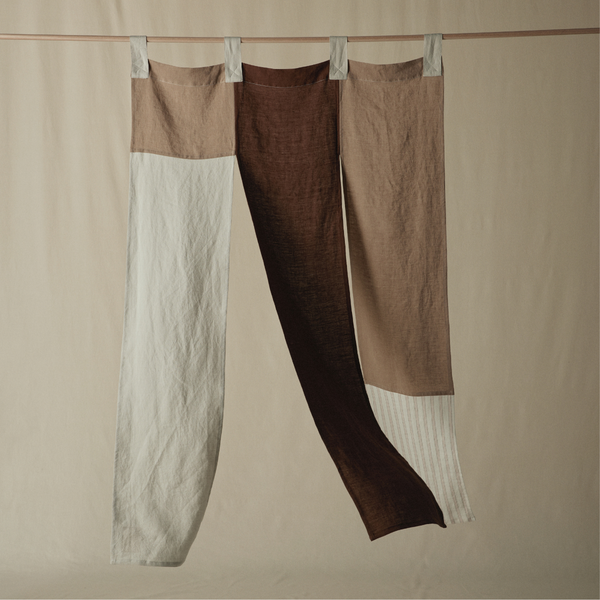 Atelier Noren Curtain in Cocoa & Chestnut