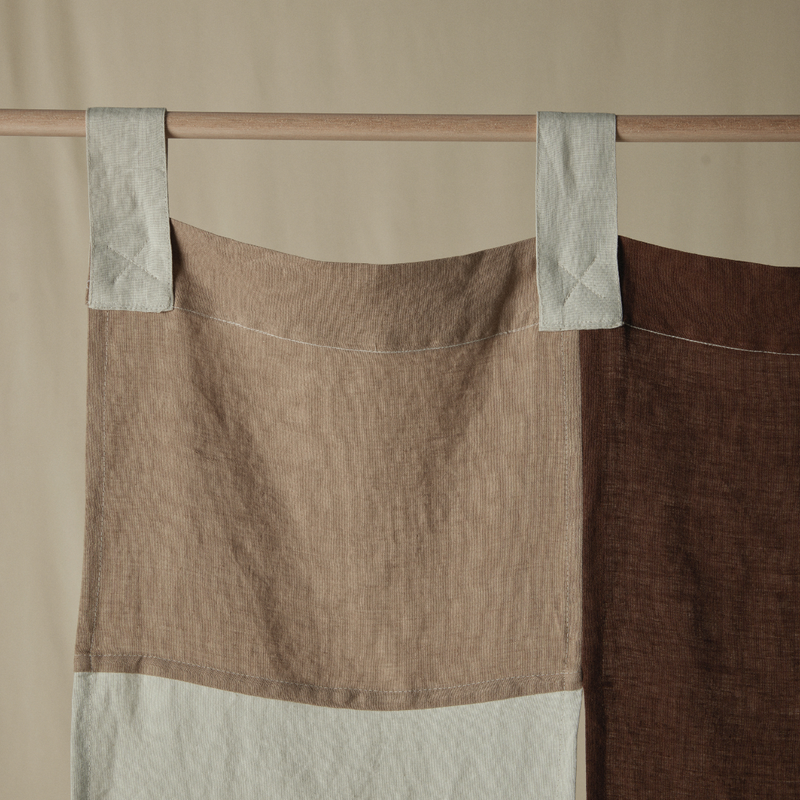 Atelier Noren Curtain in Cocoa & Chestnut
