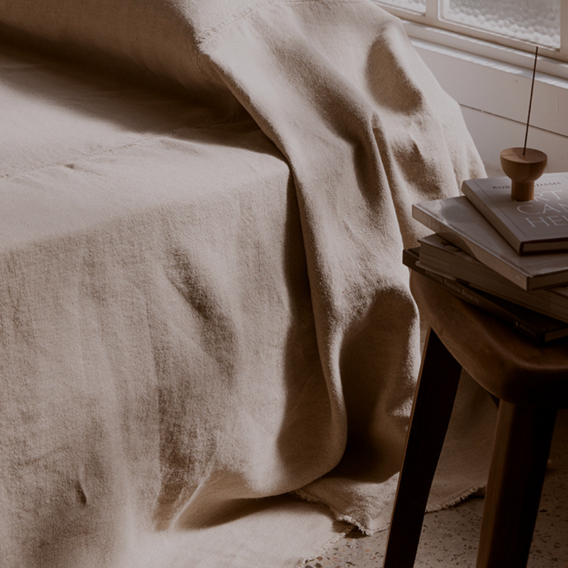 Linen bed cover deals