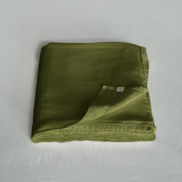 Linen Flat Sheet in Pickle - Warehouse Sale