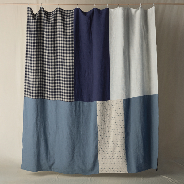Atelier Bedcover in Gingham & Blue