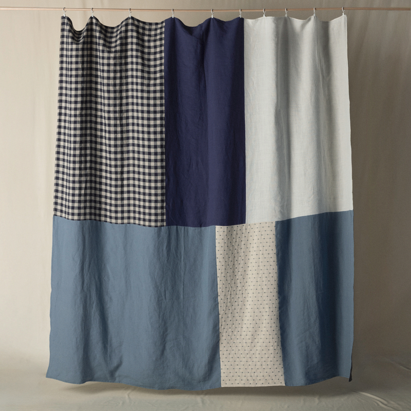 Atelier Bedcover in Gingham & Blue