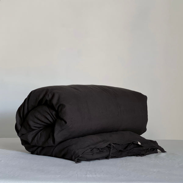 Linen Duvet Cover in Kohl - Warehouse Sale