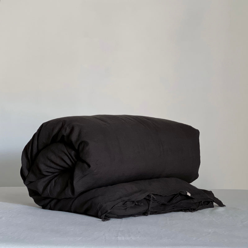 Linen Duvet Cover in Kohl - Warehouse Sale