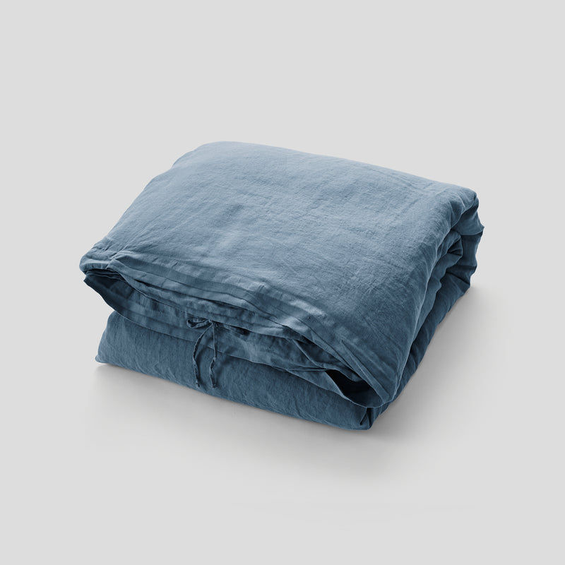 100% Linen Duvet Set Lake