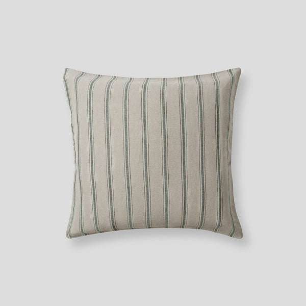 100% Linen Pillowslip (Single) in Pine Stripe