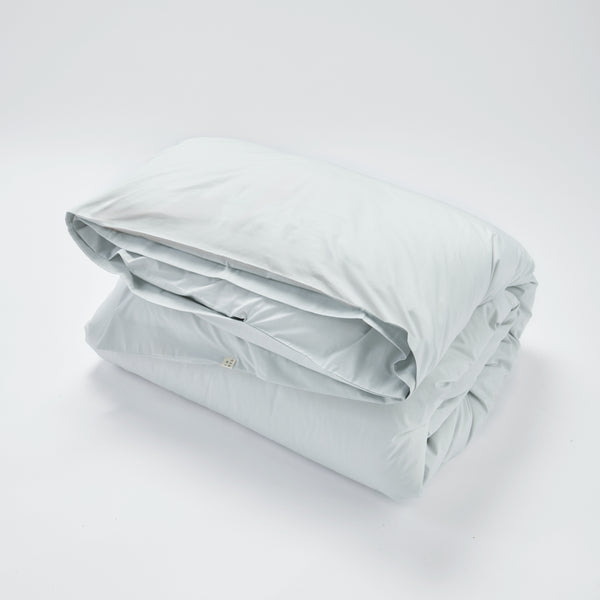 Organic Cotton Percale 300TC Percale Duvet Cover in Cloud