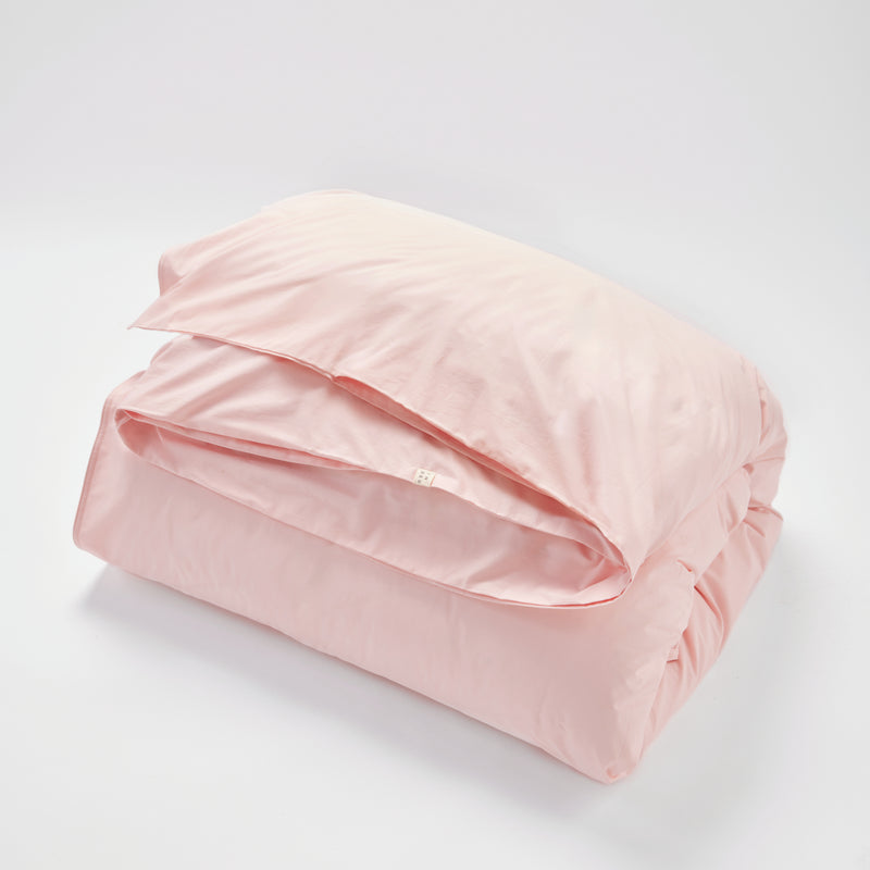 Organic Cotton Percale 300TC Duvet Set in Marshmallow