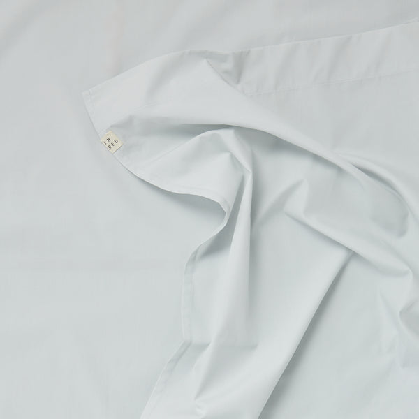 Organic Cotton 300TC Percale Flat Sheet in Cloud