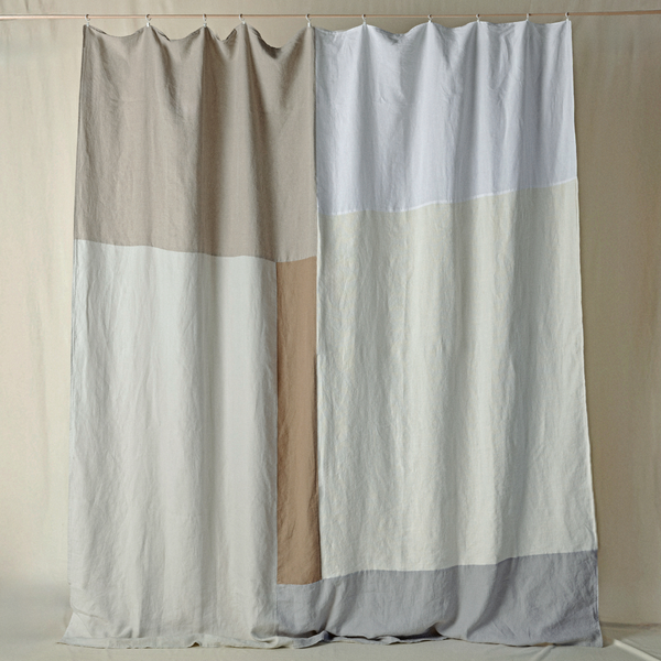 Atelier Bedcover in Natural & Chestnut