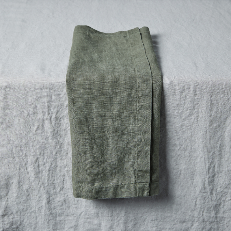 100% Linen Napkin in Khaki