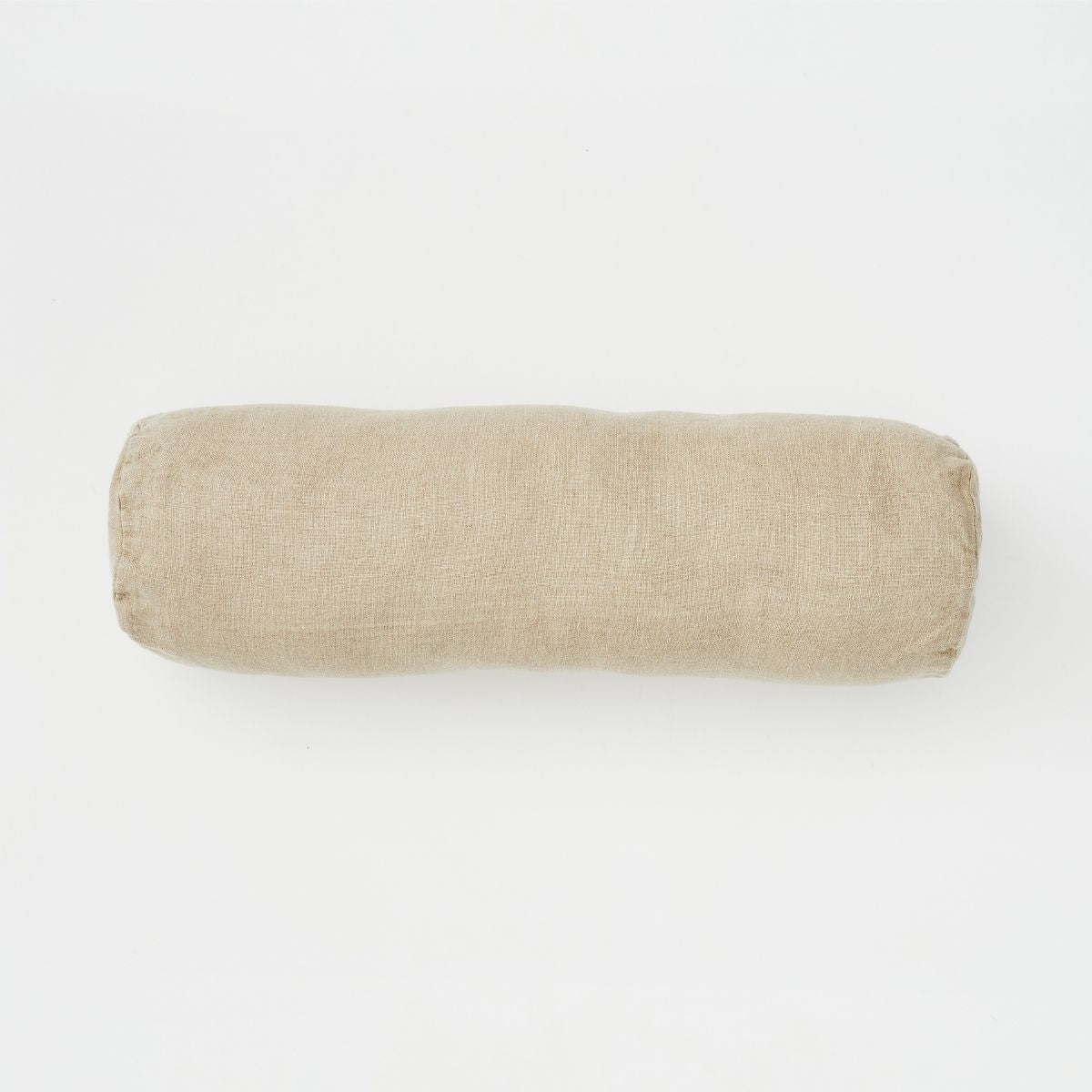 Heavy Linen Bolster Cushion Cover in Natural IN BED Store