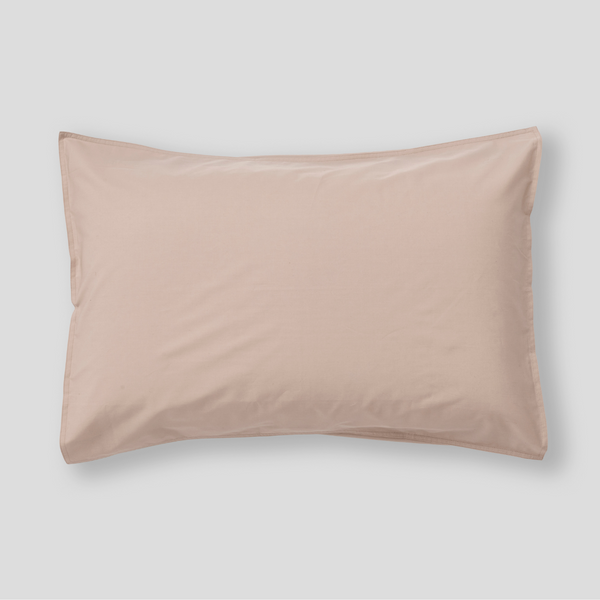 Organic Cotton Percale Pillowslip set (of two) in Almond