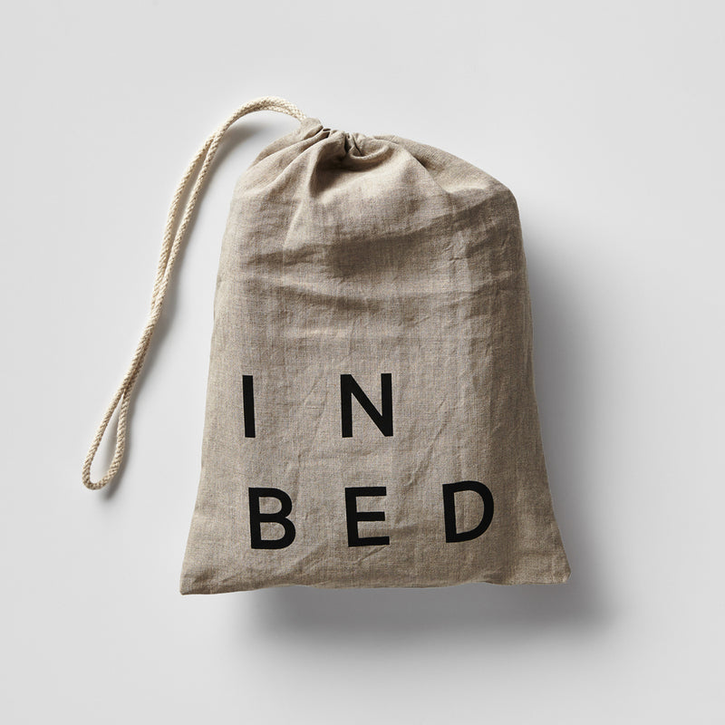 100% Linen Fitted Sheet in Charcoal